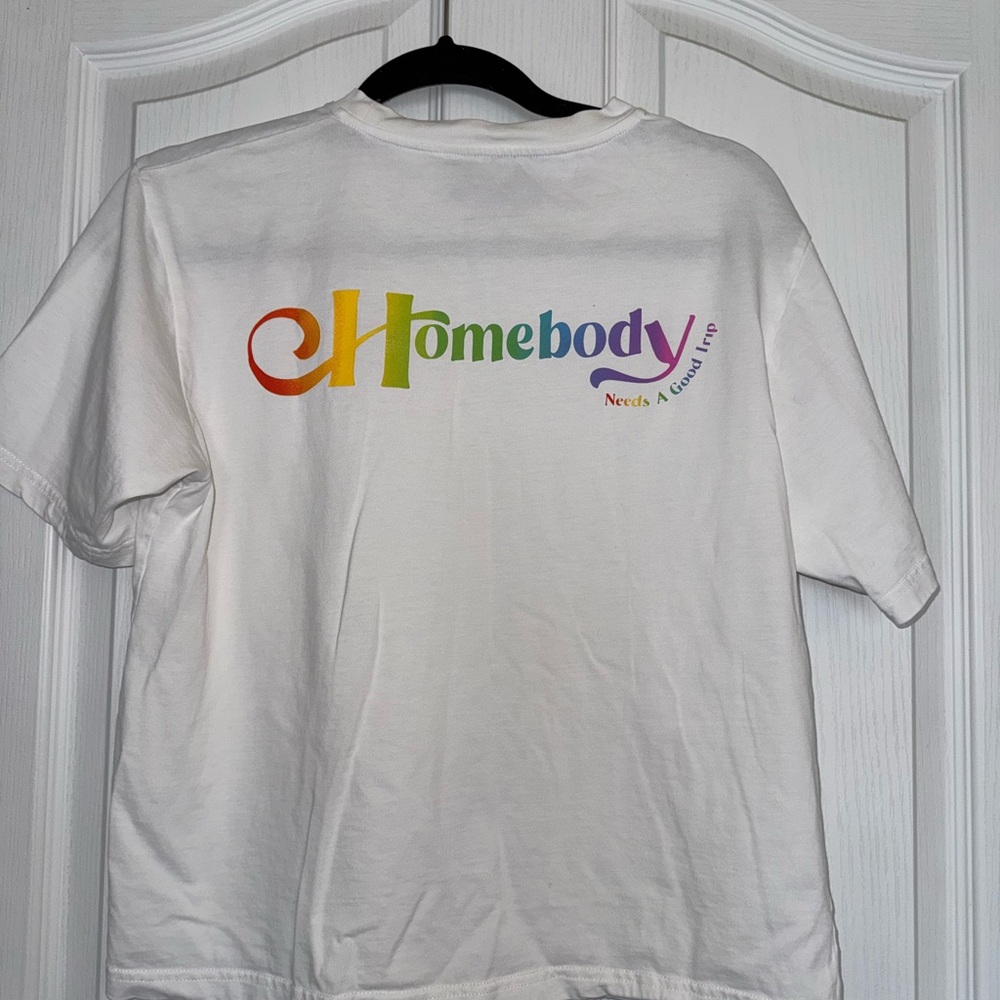 Motherchuckers Homebody Rainbow Graphic T-Shirt Rare HTF Indie Unisex Size Small